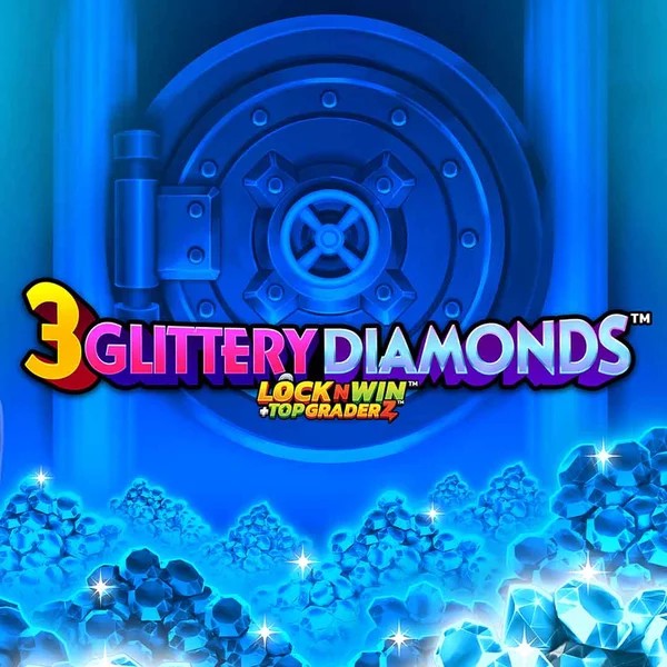 3 Glittery Diamonds by PearFiction Studios, showcased at slotsgemm.pl – game logo