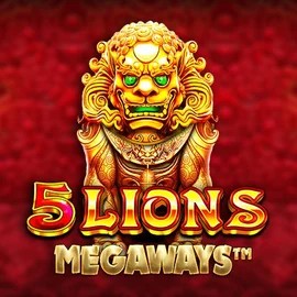 Slots logo of 5 Lions Megaways from Pragmatic Play at SlotsGem Casino
