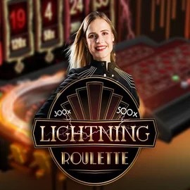 Lightning Roulette game by Evolution – logo hosted on SlotsGem Casino