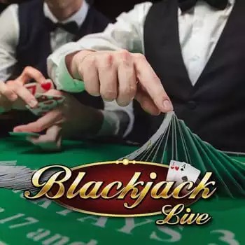 Live Blackjack game by Evolution – logo hosted on SlotsGem Casino